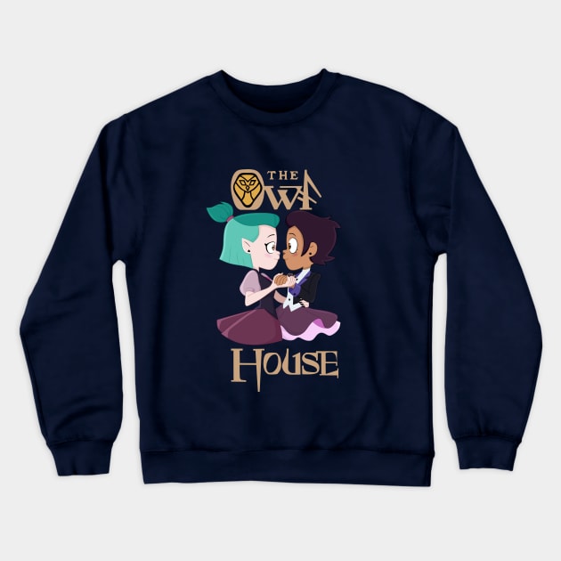 Luz x Amity - The Owl House Crewneck Sweatshirt by rentaire